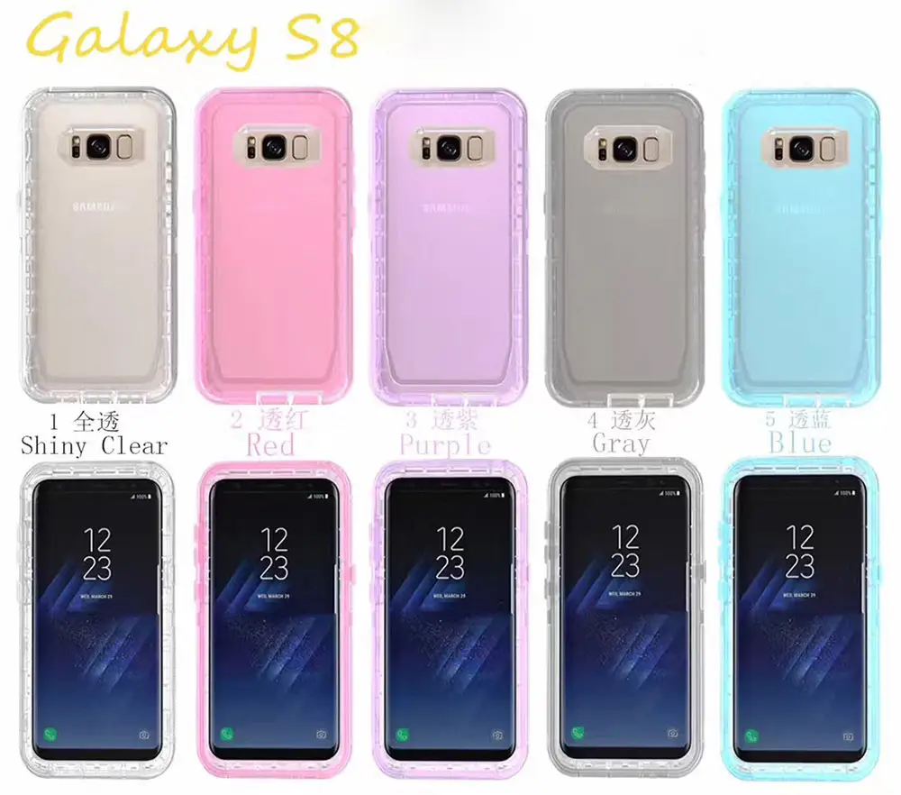 Pink Three-In-One Phone Case for Samsung S8 S10 Plus — feature 6