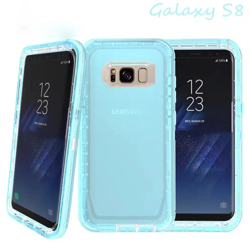Pink Three-In-One Phone Case for Samsung S8 S10 Plus - Image 5