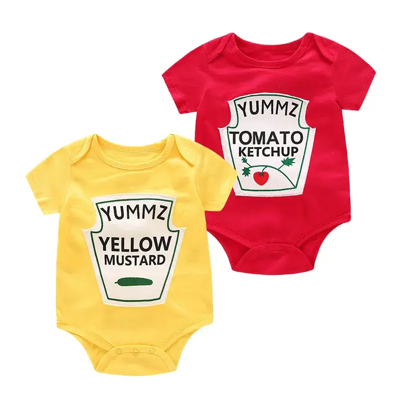 Yellow Mustard Cartoon Baby Suit for Kids - Image 4