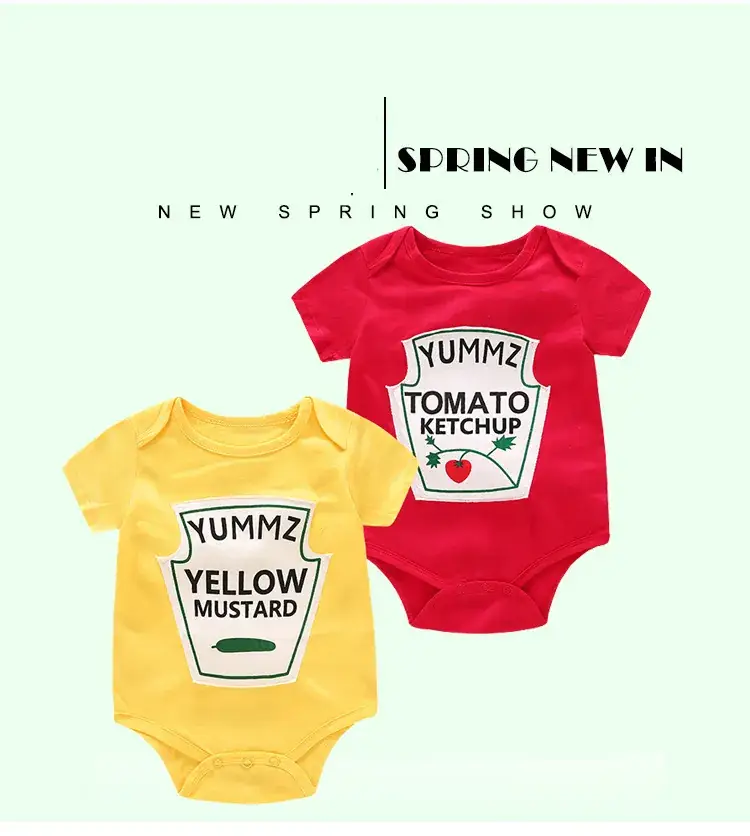 Yellow Mustard Cartoon Baby Suit for Kids — feature 3