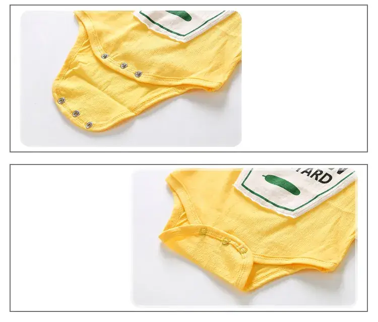Yellow Mustard Cartoon Baby Suit for Kids — feature 7