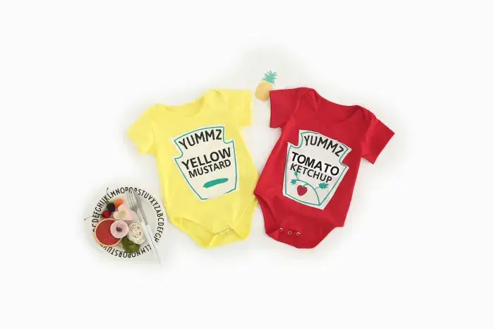 Yellow Mustard Cartoon Baby Suit for Kids — feature 8
