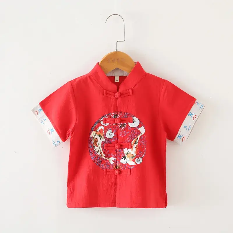 Children's Cotton Linen Shorts Beige Summer Pants - Image 11