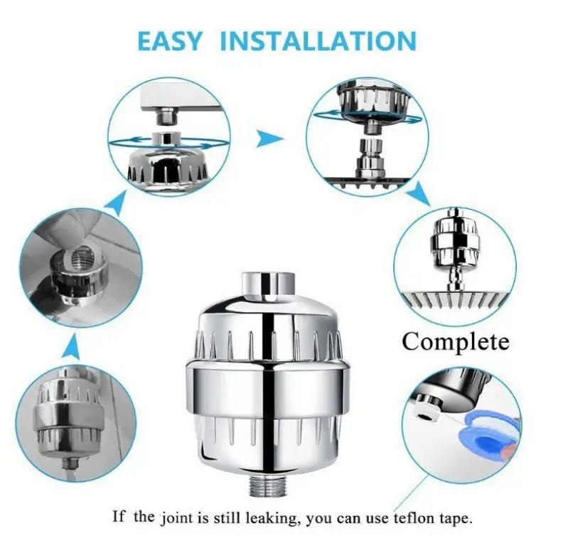 10-24 Inch Stainless Steel Water Purifier Shower Filter — feature 9