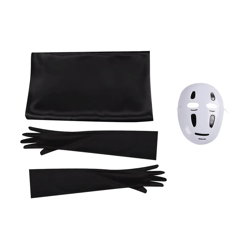Halloween Ghost Cosplay Suit Black Full Set - Image 3