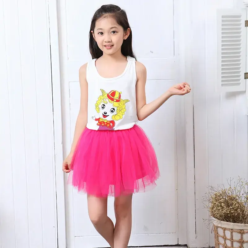 White Tulle Little Skirt for Girls New Style - Image 5