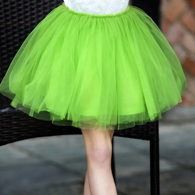 White Tulle Little Skirt for Girls New Style - Image 3