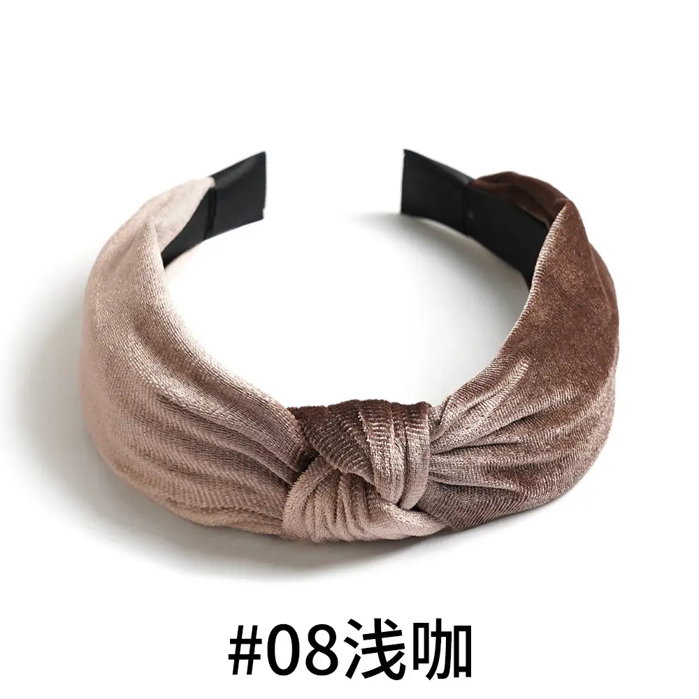 Black Velvet Knot Headband for Women - Image 6