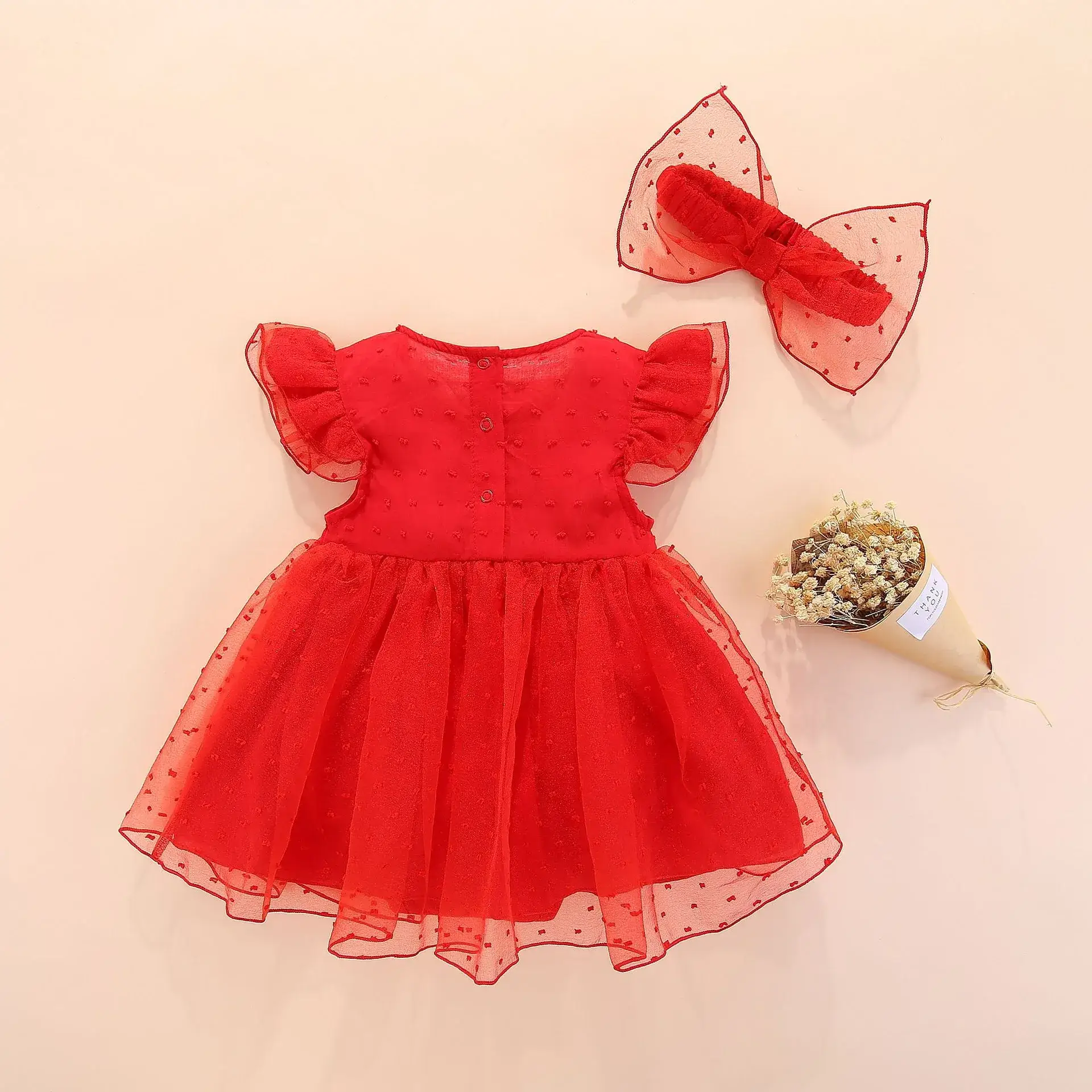 White Lace Tutu Dress for Baby Girls Spring Summer - Image 4