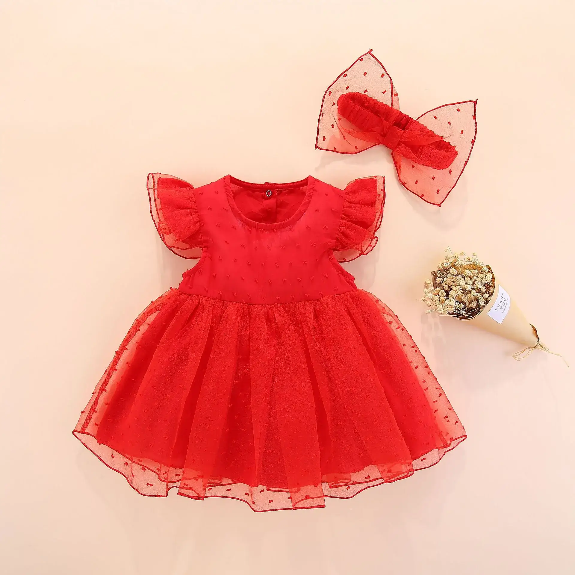 White Lace Tutu Dress for Baby Girls Spring Summer โ feature 5