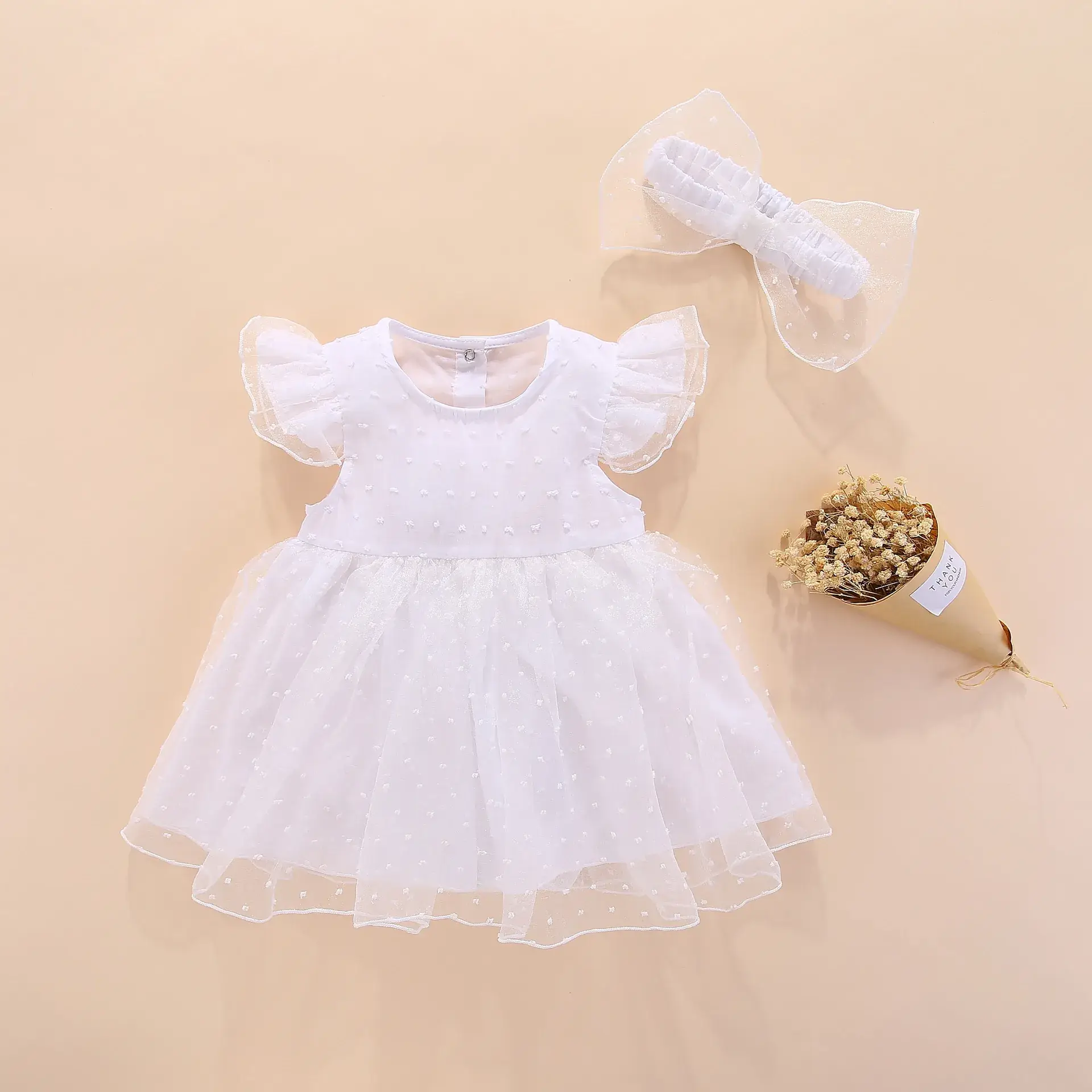 White Lace Tutu Dress for Baby Girls Spring Summer โ feature 6