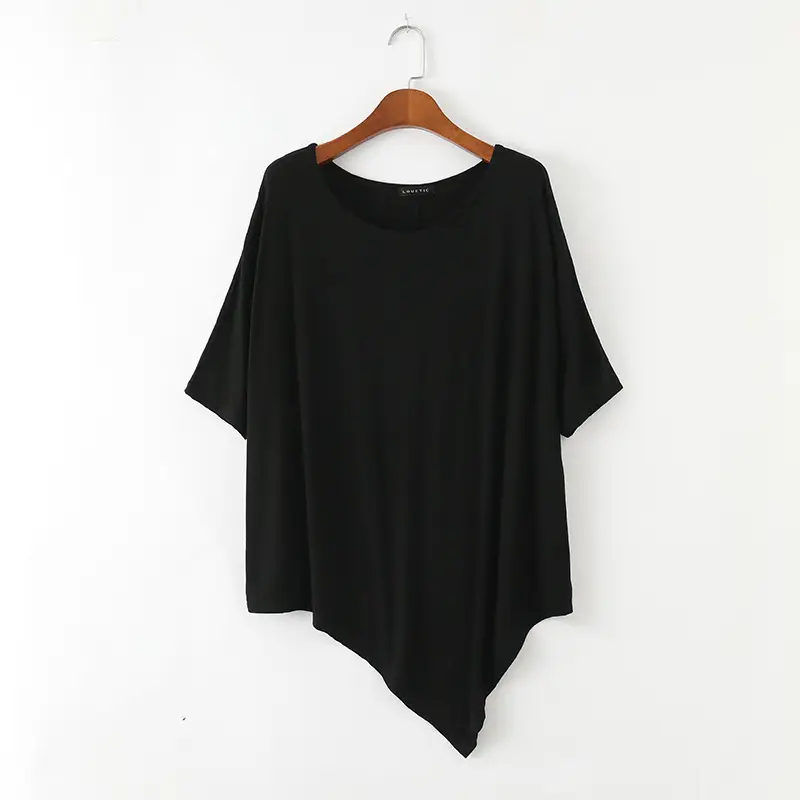 Women's Loose Fit Batwing Top T-Shirt Modal Summer - Image 8