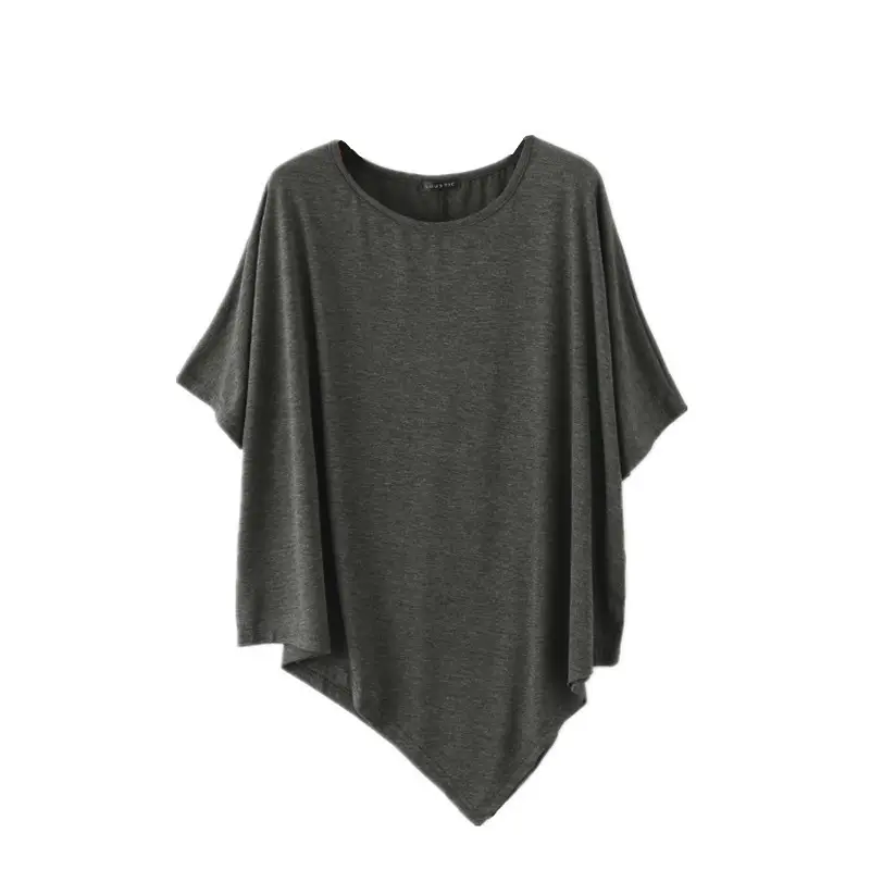 Women's Loose Fit Batwing Top T-Shirt Modal Summer - Image 9