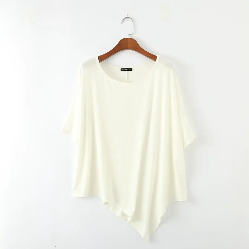 Women's Loose Fit Batwing Top T-Shirt Modal Summer — feature 12