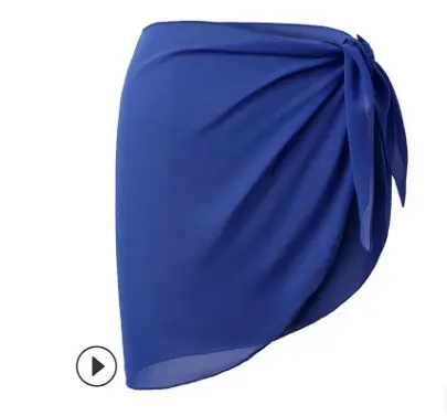 Black Chiffon Scarf Skirt for Women Summer — feature 8