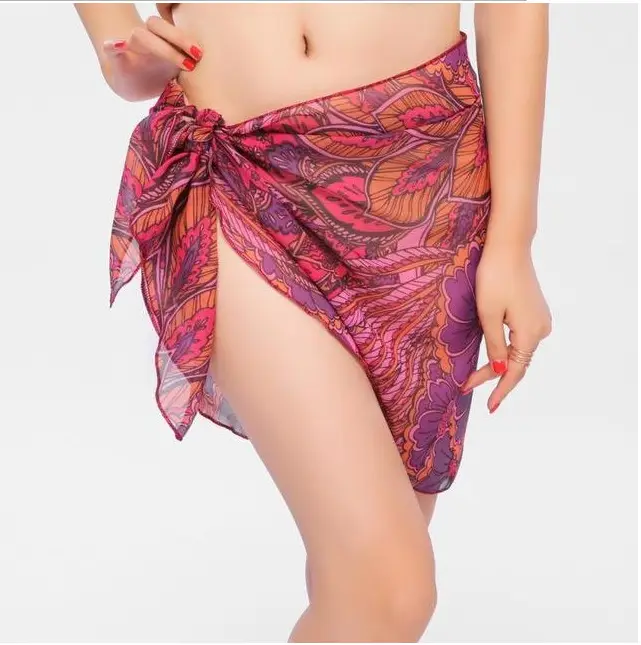 Black Chiffon Scarf Skirt for Women Summer - Image 9