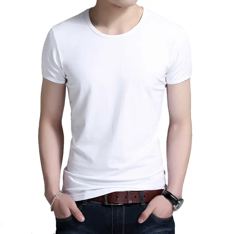 Maroon Slim Fit T-Shirt Round Neck Cotton - Image 12