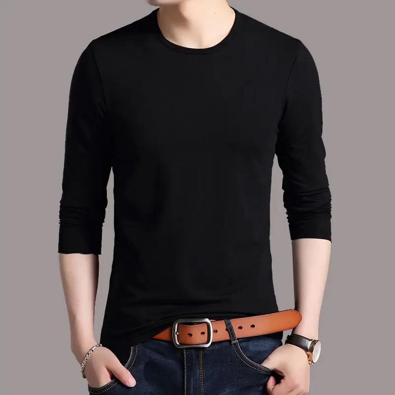 Maroon Slim Fit T-Shirt Round Neck Cotton - Image 6