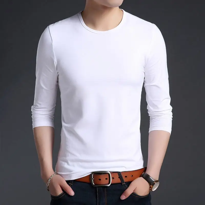Maroon Slim Fit T-Shirt Round Neck Cotton - Image 7