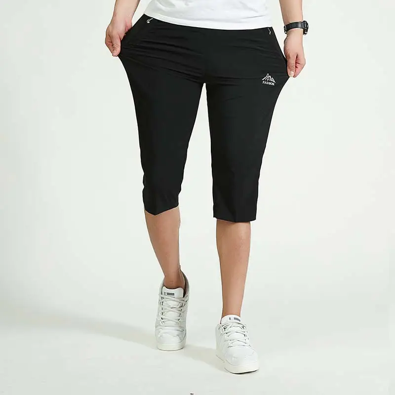 Men Black Capri Pants Stretchable Slim Fit - Image 7