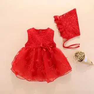 Pink Lace Baby Dress Set for Girls 2022 - Image 3