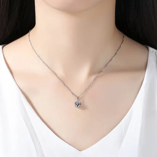 Cross Border Zircon Engagement Jewelry Set 8mm 6mm - Image 6