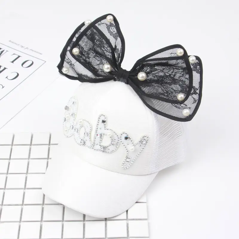 Girls & Boys Pink Sequin Rabbit Ears Baseball Cap - Image 5