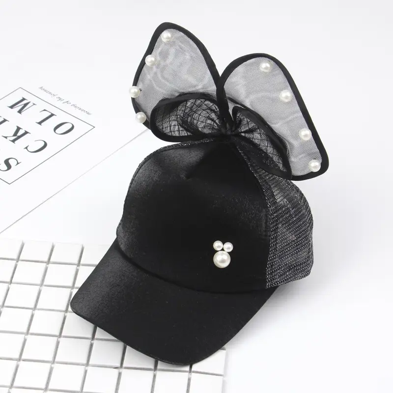 Girls & Boys Pink Sequin Rabbit Ears Baseball Cap - Image 7