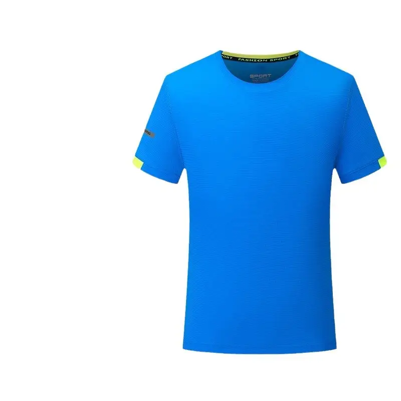 Orange Ice Silk Marathon T-Shirt with Logo Print - Image 13
