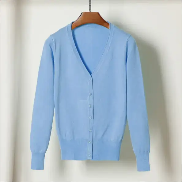Green V-Neck Women's Cardigan Saree 2020 - Image 18