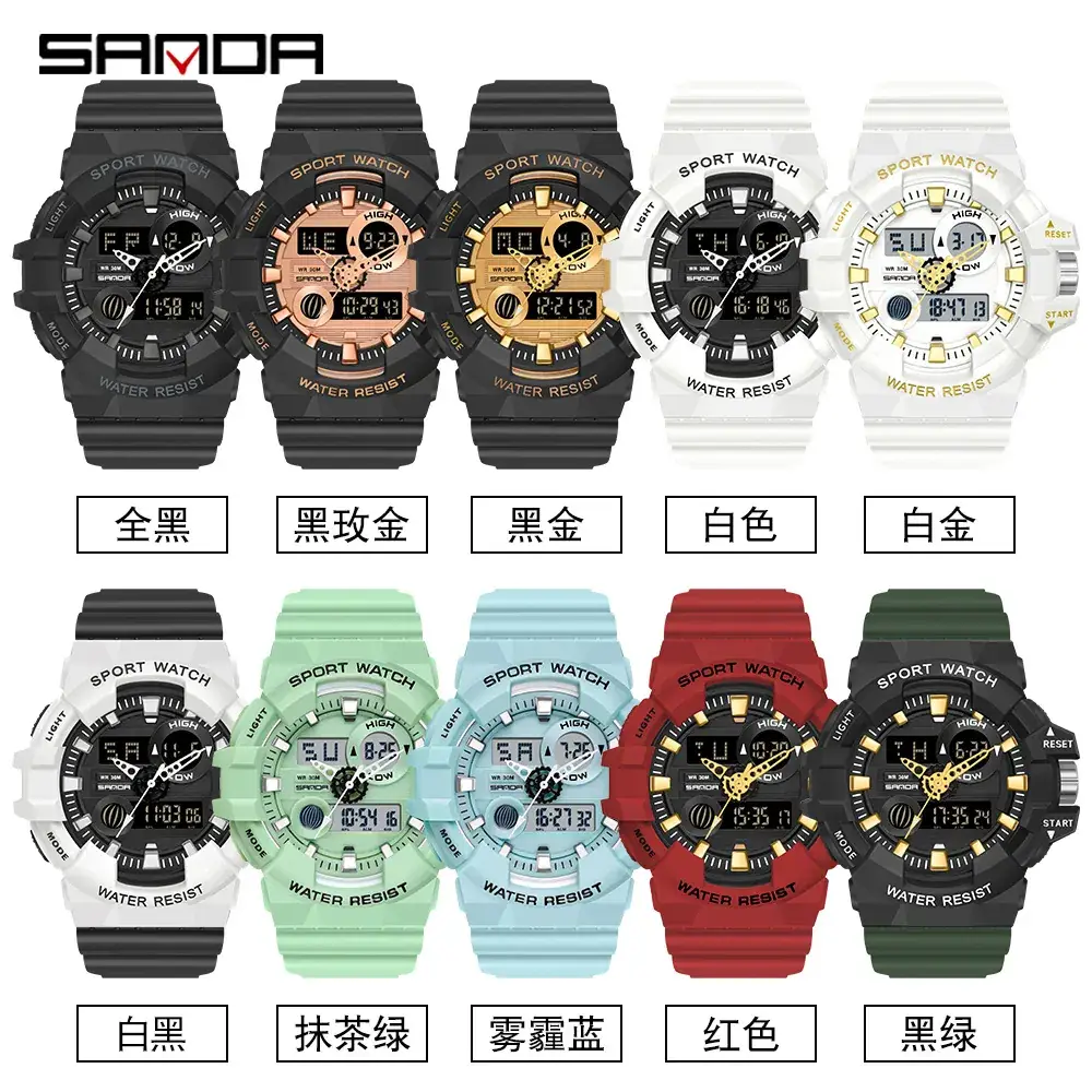 Sanda Multifunctional Luminous Waterproof Outdoor Watch - Image 28