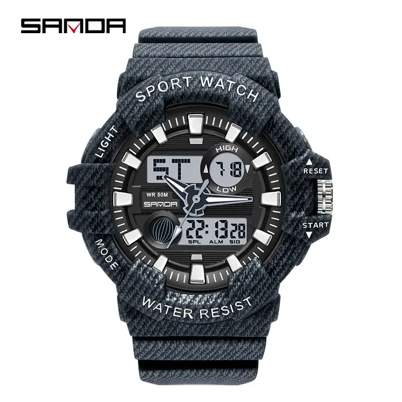 Sanda Multifunctional Luminous Waterproof Outdoor Watch - Image 4