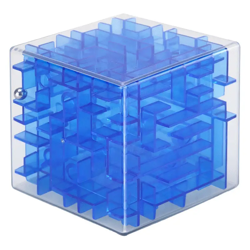 3D Rubik's Maze Toy for Kids Blue 6cm