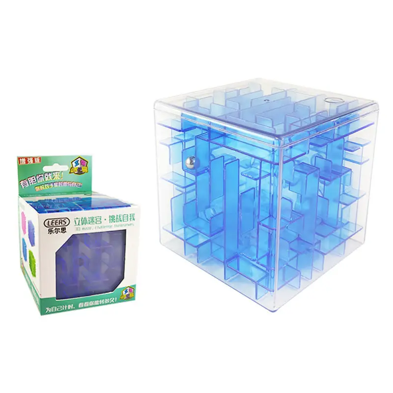 3D Rubik's Maze Toy for Kids Blue 6cm - Image 6