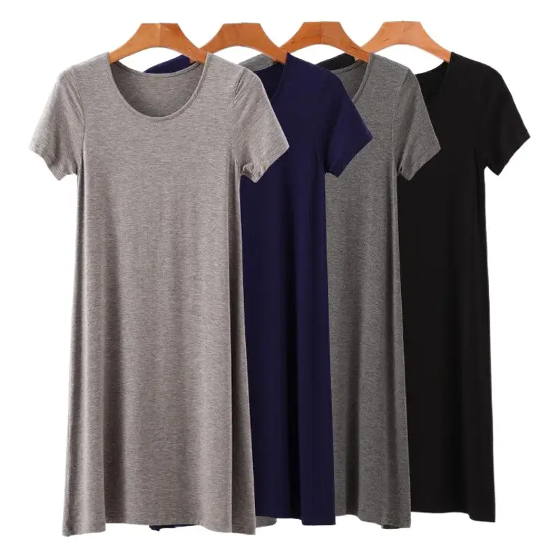 Women Long Sleeve Dress Black Grey Gray Casual Summer Wear
