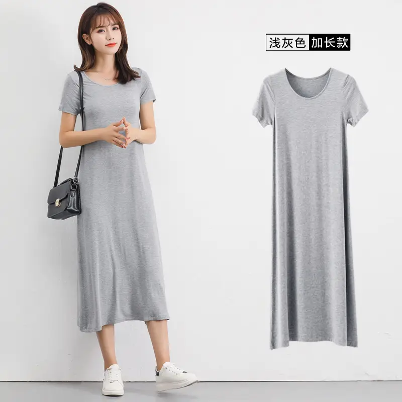 Women Long Sleeve Dress Black Grey Gray Casual Summer Wear - Image 10