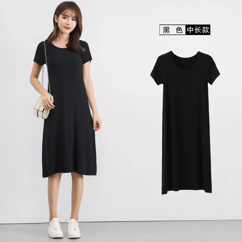 Women Long Sleeve Dress Black Grey Gray Casual Summer Wear - Image 5