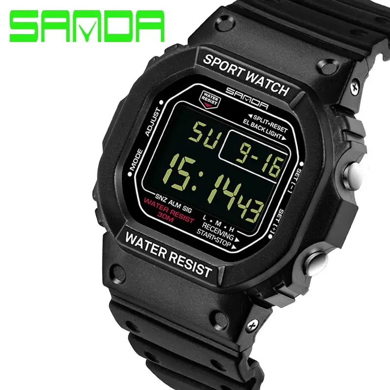 Sanda Pink Digital Sport Watch Water Resistant - Image 29