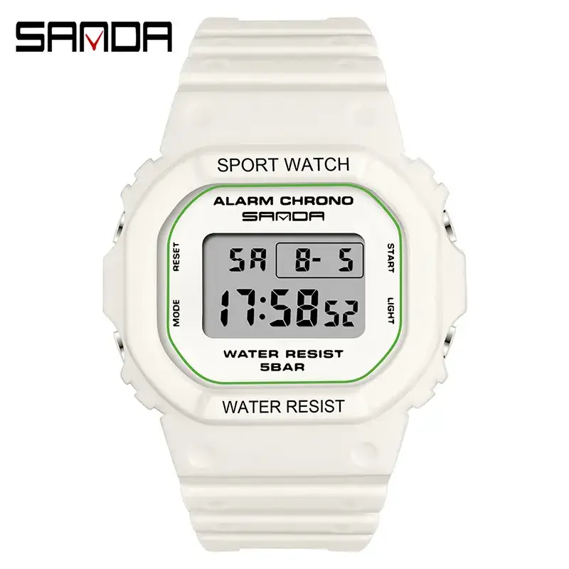 Sanda Pink Digital Sport Watch Water Resistant - Image 14