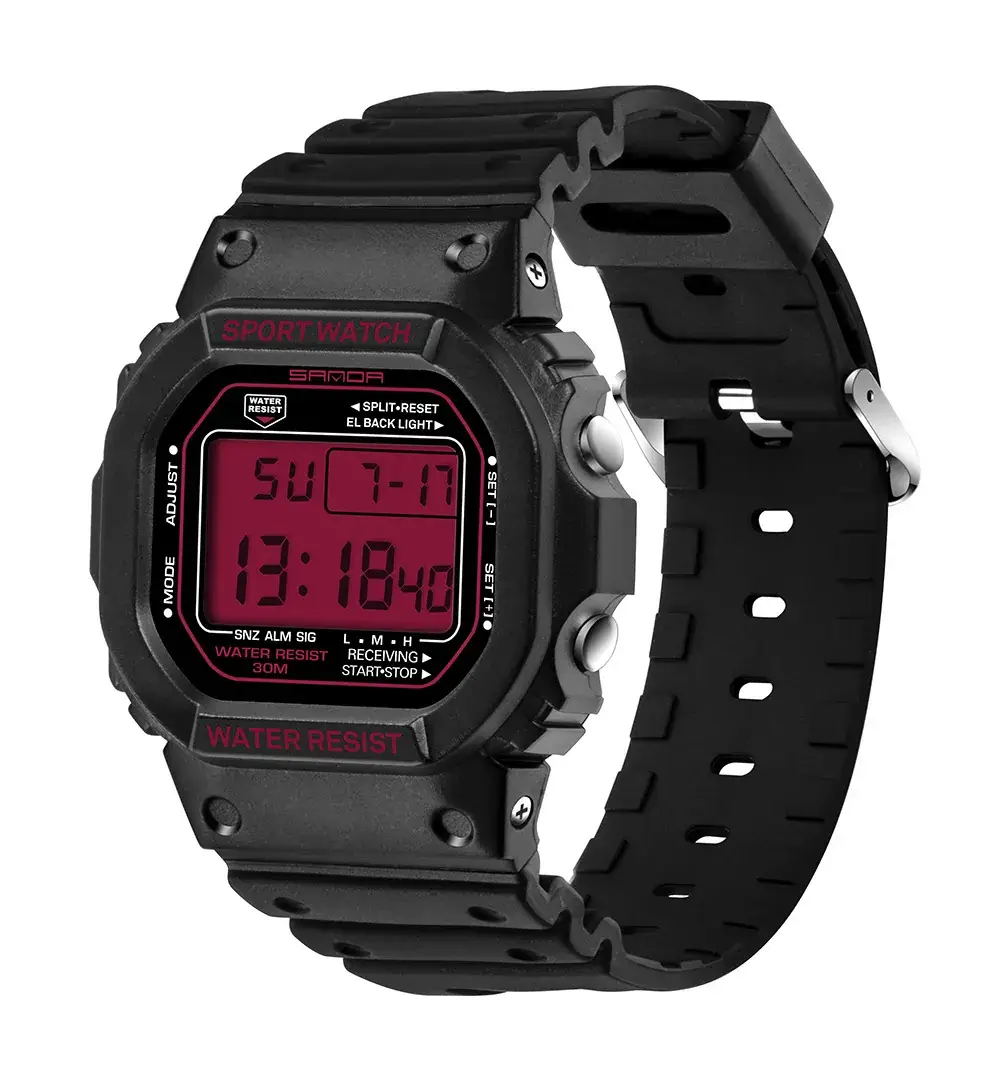 Sanda Pink Digital Sport Watch Water Resistant - Image 3