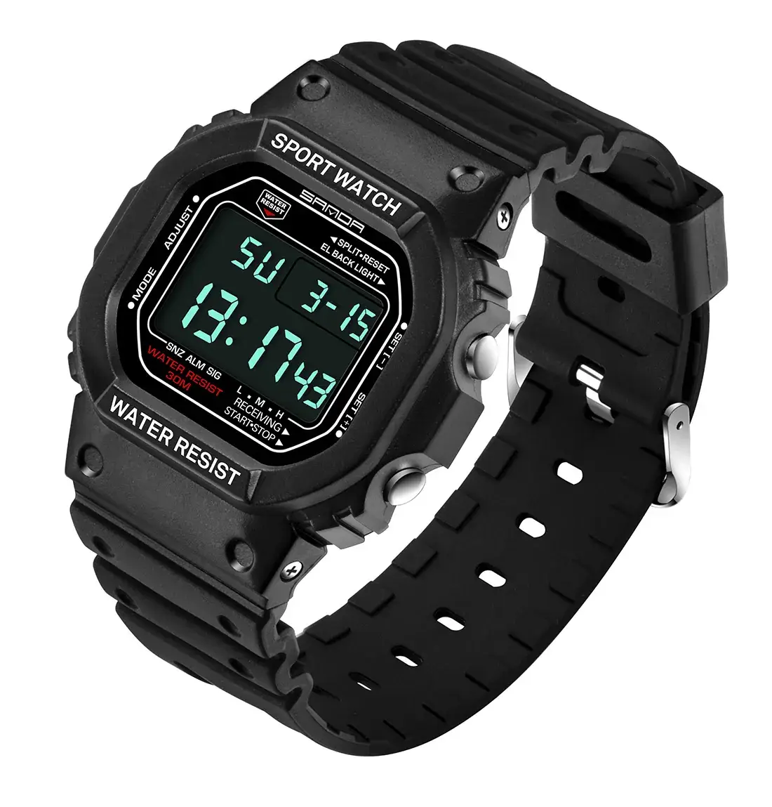 Sanda Pink Digital Sport Watch Water Resistant - Image 4