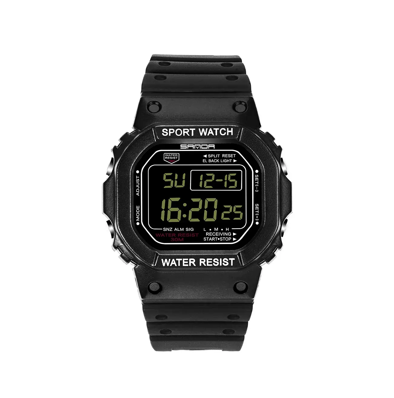 Sanda Pink Digital Sport Watch Water Resistant - Image 9