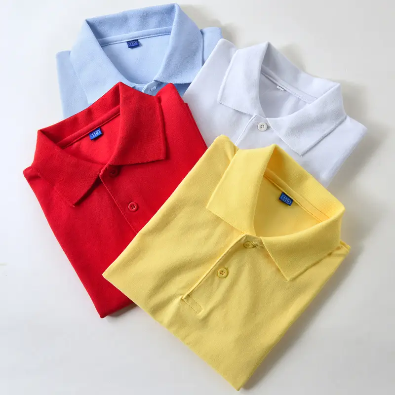 Children's Light Blue Polo T-Shirt Short Sleeve Cotton Boys Summer School Uniform - Image 16