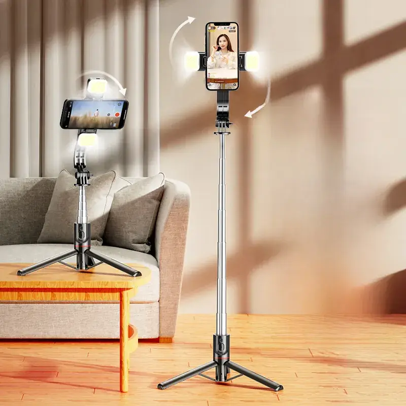 Cyke Bluetooth Selfie Stick with Live Streaming Fill Light - Image 2