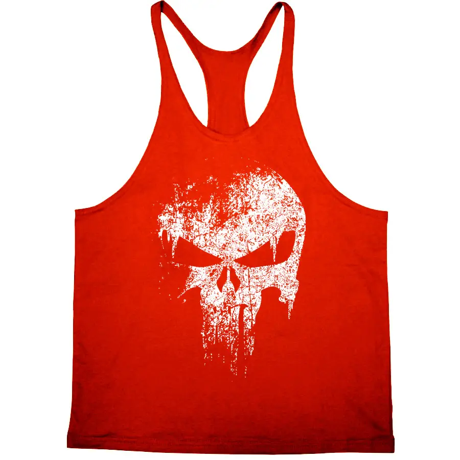 Men's Black Skull Graphic Vest 2020 Summer - Image 3