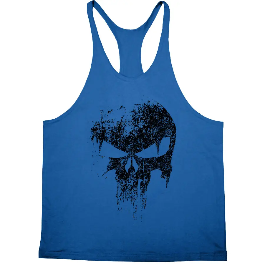 Men's Black Skull Graphic Vest 2020 Summer - Image 4