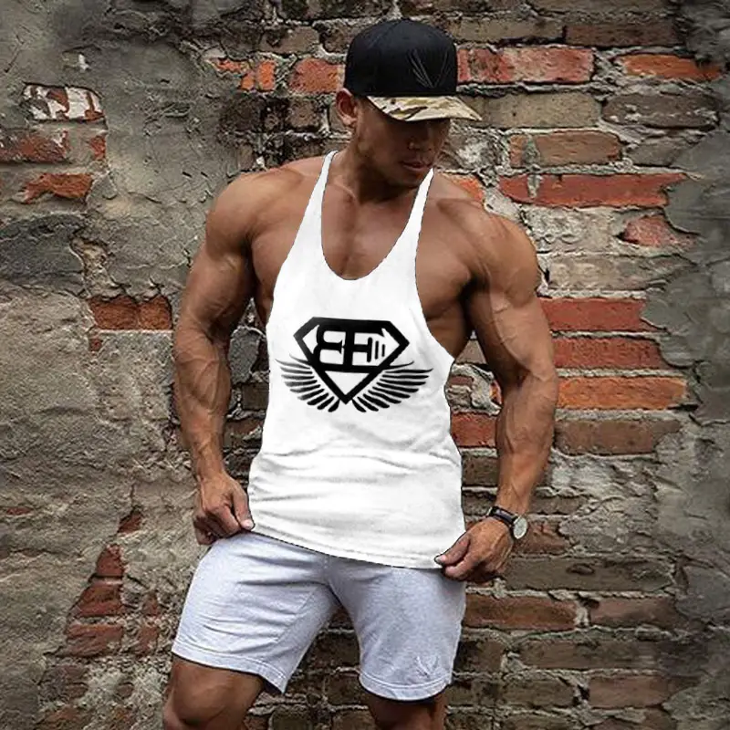 Men's Yellow EB Diamond Wings Tank Top Shorts Set - Image 3