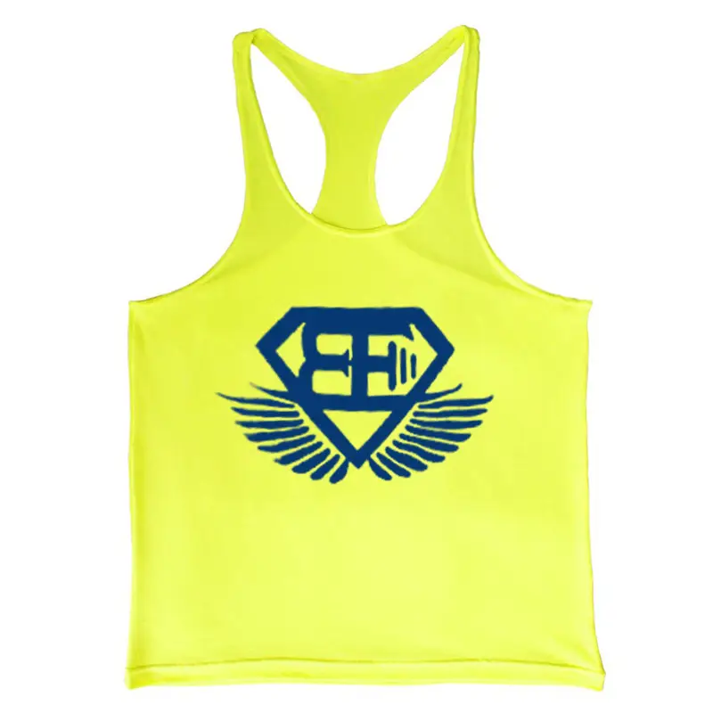 Men's Yellow EB Diamond Wings Tank Top Shorts Set - Image 6