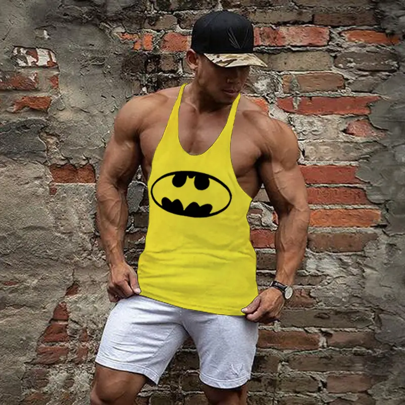 Men's Black Batman Printed Tank Top — feature 7