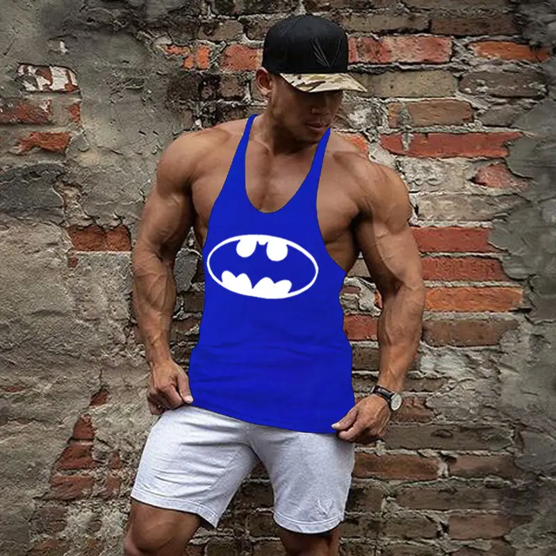 Men's Black Batman Printed Tank Top — feature 8
